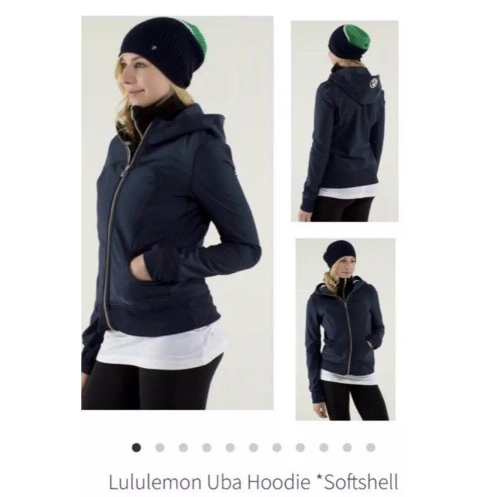 Lululemon Uba Hoodie Softshell Limited Edition Inkwell/black (navy) Size 4